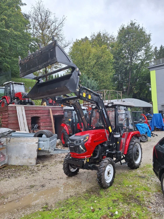 malotraktor 404 4valec 40hp, 4X4 kabína + čelný nakladač